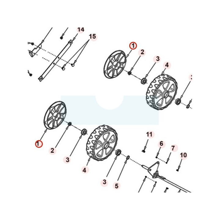 Enjoliveur de roue pour scarificateur Roques & Lecoeur (TG34T0000073)
