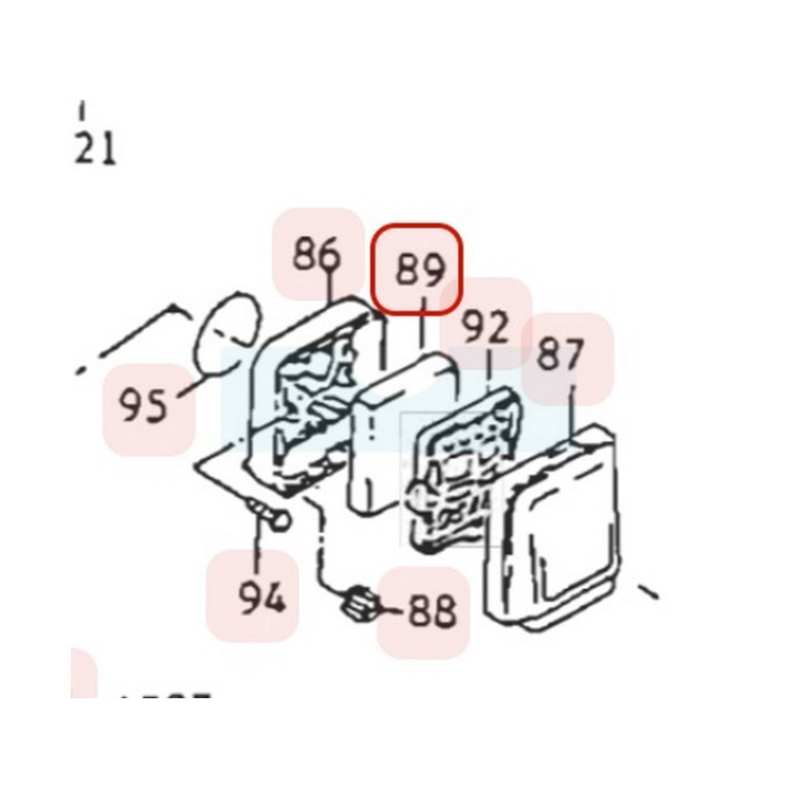 Filtre à air pour moteur Kawasaki (110132127)