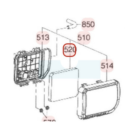 Filtre à air pour moteur Robin / Subaru (17150Z03011000)