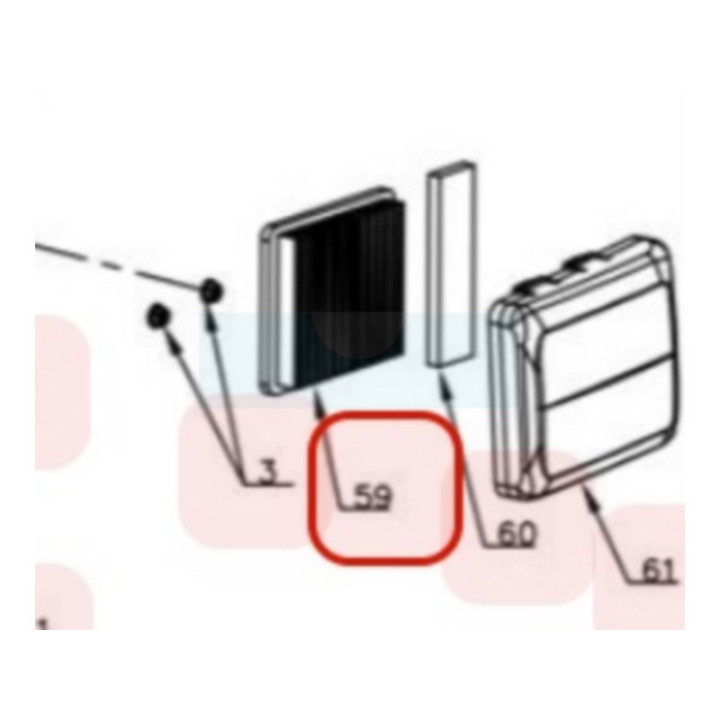 Filtre à air pour moteur Y139V Chinois (TY2880000000)