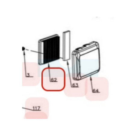Filtre à air pour moteur Y173V Chinois (TY3880000000)