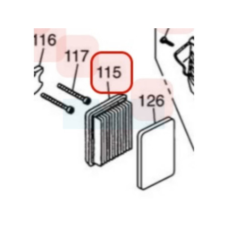 Filtre à air pour moteur Zenoah (848H7183F0)