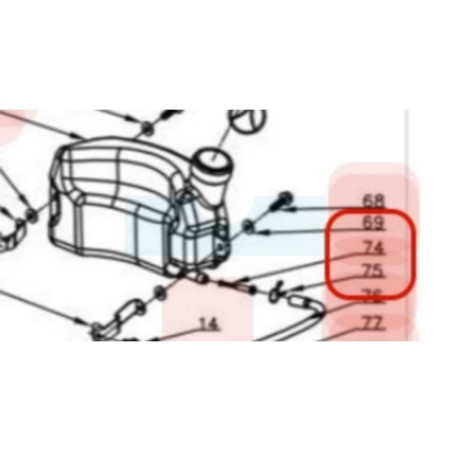Filtre de réservoir pour moteur Y80V Chinois (TY28E0000000)