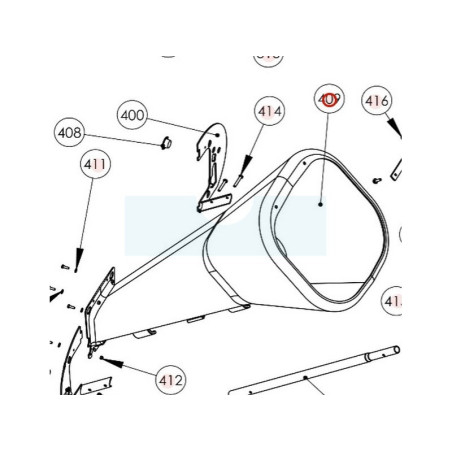 Goulotte pour broyeur Sarp (0002020727)