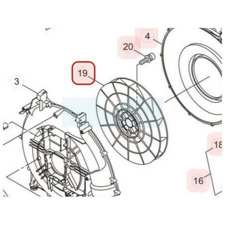 Hélice de ventilation pour souffleur Maruyama (275874)