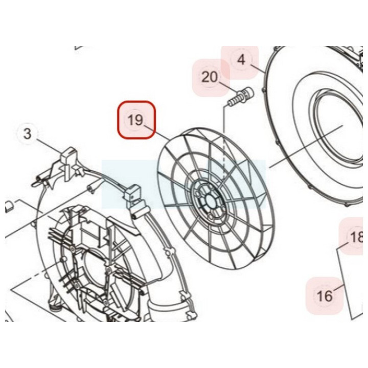 Hélice de ventilation pour souffleur Maruyama (275874)