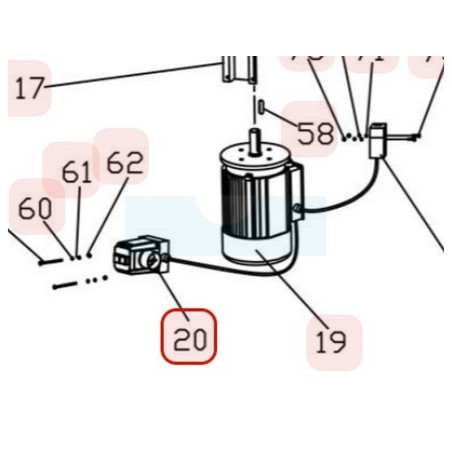 Interrupteur pour broyeur Weibang (4SH2400010)