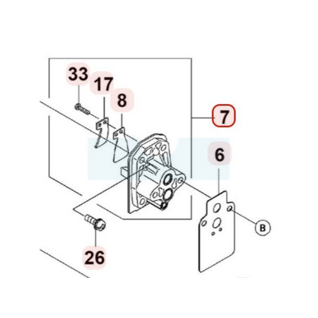 Isolant thermique pour moteur Kawasaki (120212058)