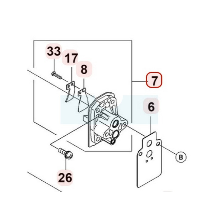 Isolant thermique pour moteur Kawasaki (120212058)