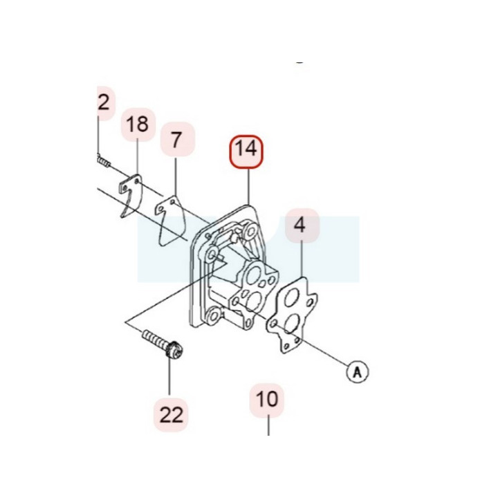 Isolant thermique pour moteur Kawasaki (160732236)