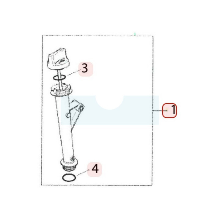 Jauge à huile + tube de remplissage pour moteur Kohler (1412320S)