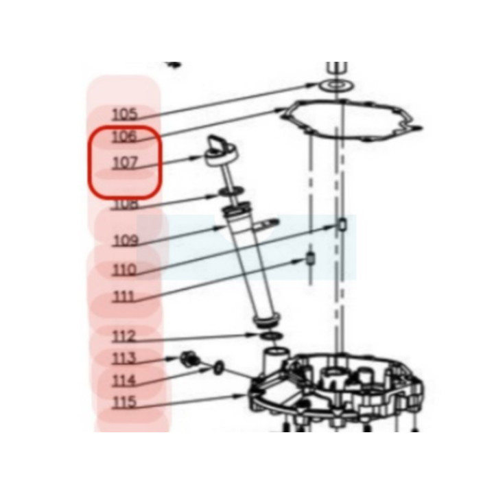 Jauge d'huile pour moteur Y173V Chinois (TY3331200000)