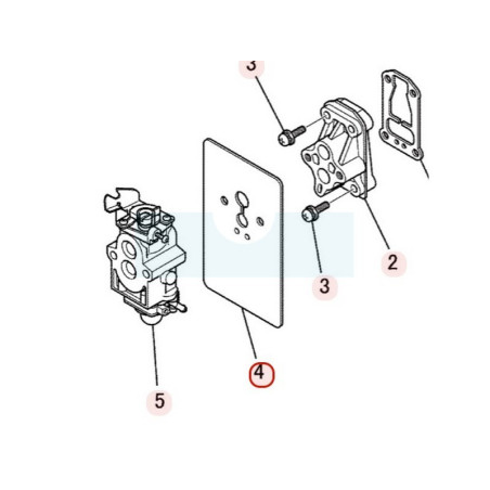 Joint d'admission pour moteur Mitsubishi (KW39117AA)