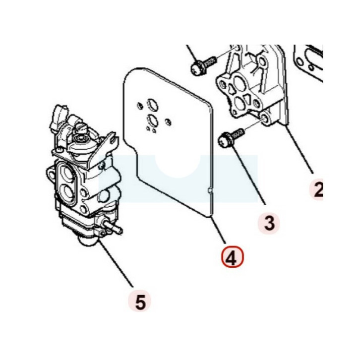 Joint d'admission pour moteur Mitsubishi (KW39134AA)