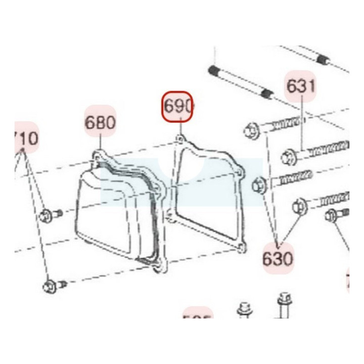 Joint de cache culbuteur pour moteur Robin / Subaru (12004Z02032000)