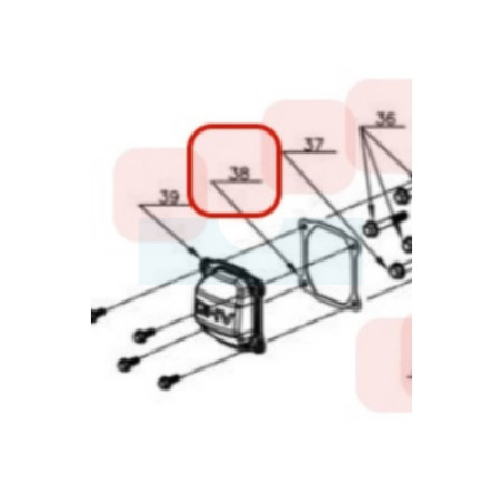 Joint de cache culbuteur pour moteur Y80V Chinois (TY1130000000)