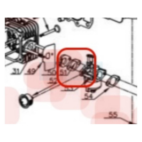 Joint de carburateur pour moteur Y80V Chinois (TY1830000000)