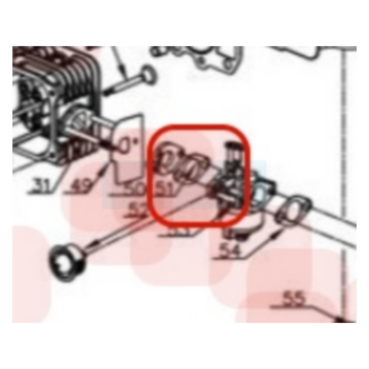 Joint de carburateur pour moteur Y80V Chinois (TY1830000000)