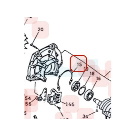 Joint de carter moteur pour moteur Zenoah (140021141)