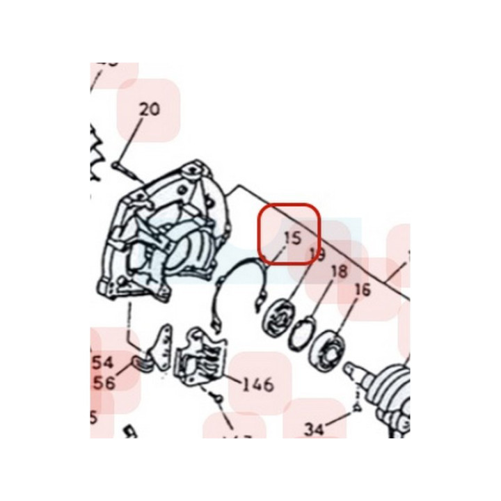 Joint de carter moteur pour moteur Zenoah (140021141)