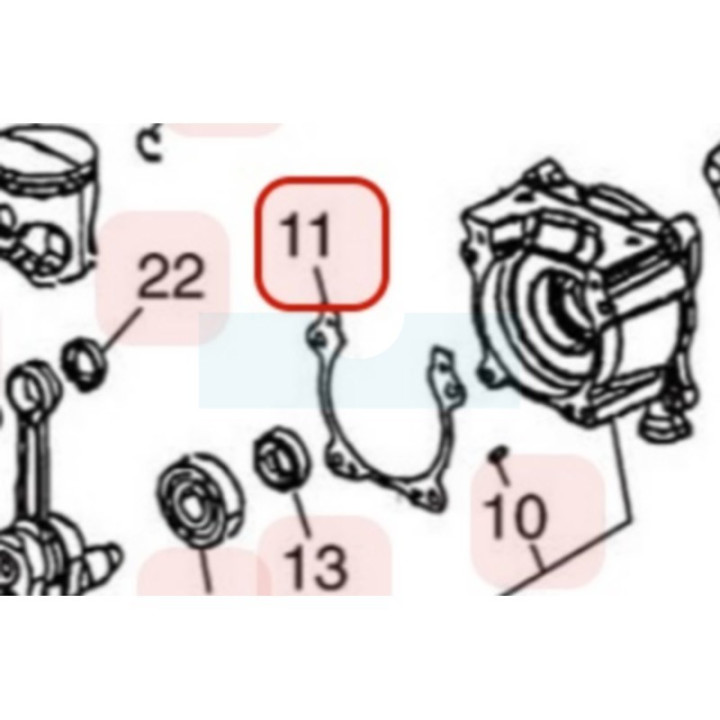 Joint de carter moteur pour moteur Zenoah (848GG021D1)