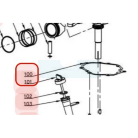 Joint de carter pour moteur Y139V Chinois (TY2350000000)
