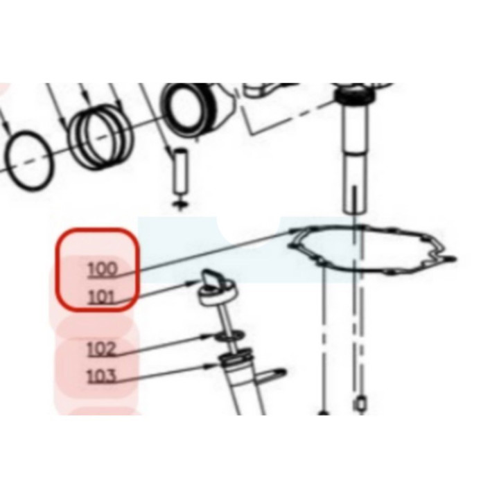 Joint de carter pour moteur Y139V Chinois (TY2350000000)