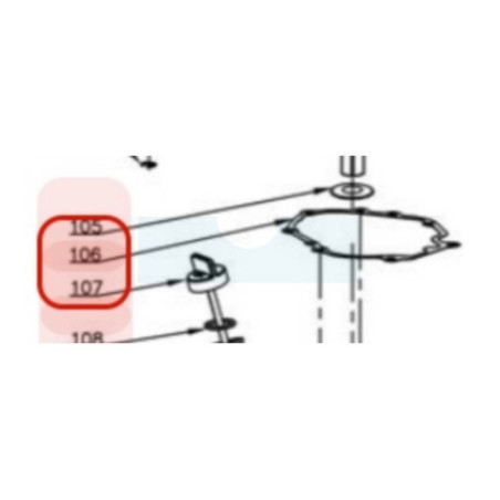 Joint de carter pour moteur Y173V Chinois (TY3350000000)