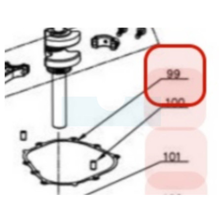 Joint de carter pour moteur Y80V Chinois (TY1350000000)