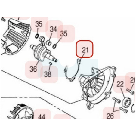 Joint de carter pour moteur Zenoah (T155121141)
