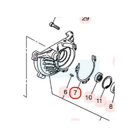 Joint de carter pour moteur Zenoah (T160021140)