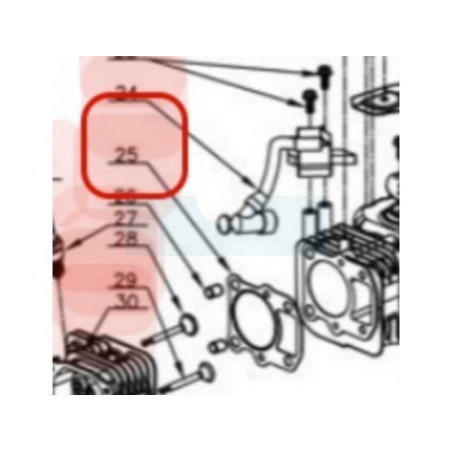 Joint de culasse pour moteur Y80V Chinois (TY6120000000)