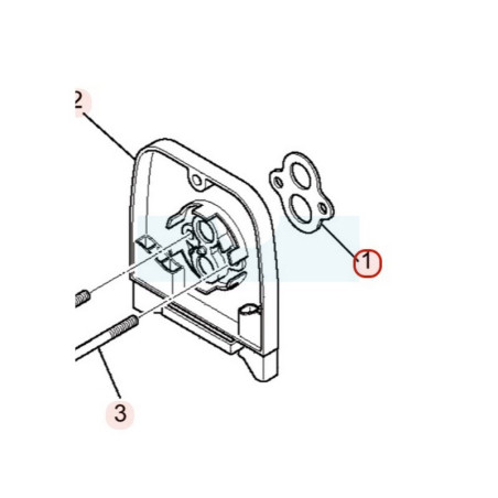 Joint de filtre à air pour moteur Mitsubishi (KW39087BA)