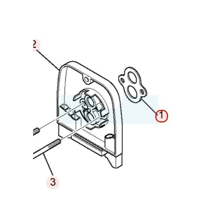 Joint de filtre à air pour moteur Mitsubishi (KW39087BA)