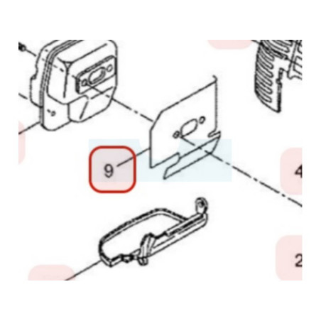 Joint d'échappement pour débroussailleuse / taille-haie Maruyama (285783)