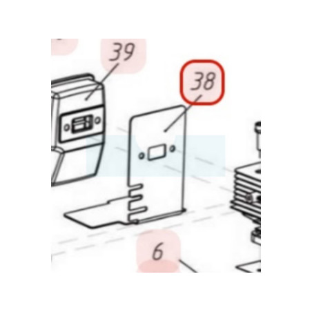 Joint d'échappement pour moteur Chinois (YP02070010141)
