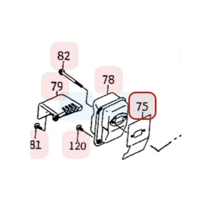 Joint d'échappement pour moteur Kawasaki (110602436)