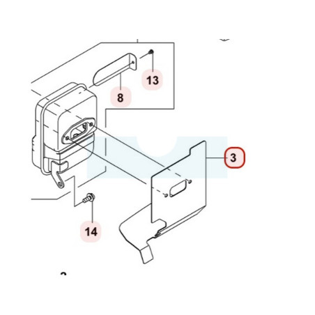 Joint d'échappement pour moteur Kawasaki (110610822)