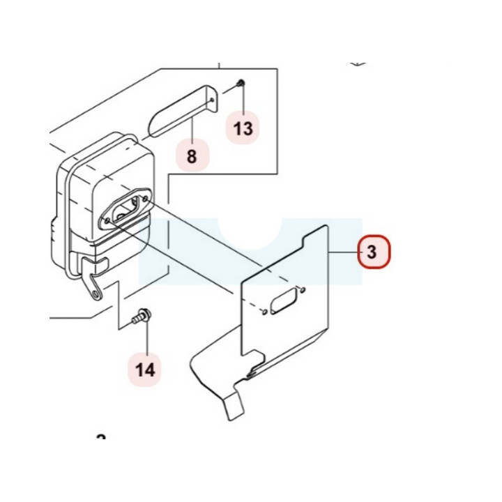 Joint d'échappement pour moteur Kawasaki (110610822)