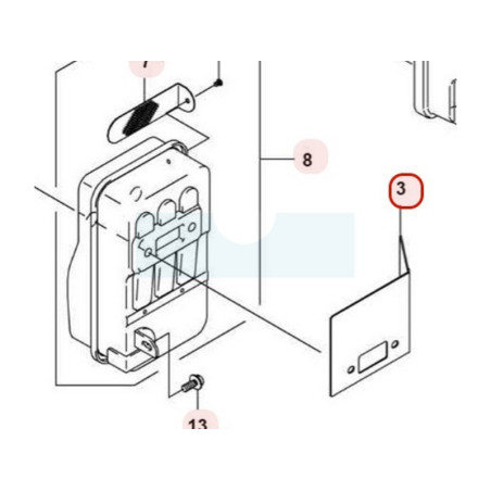 Joint d'échappement pour moteur Kawasaki (110610837)