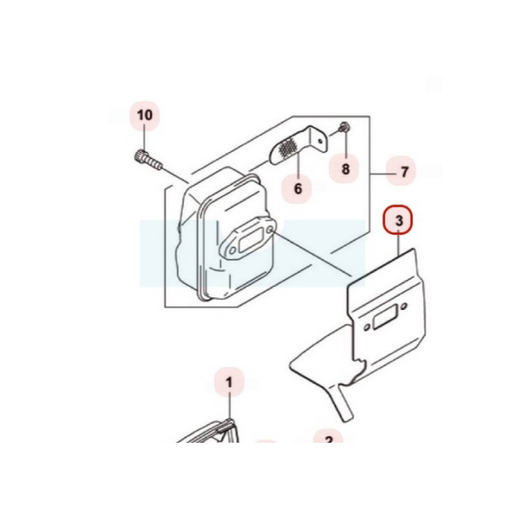 Joint d'échappement pour moteur Kawasaki (110612204)