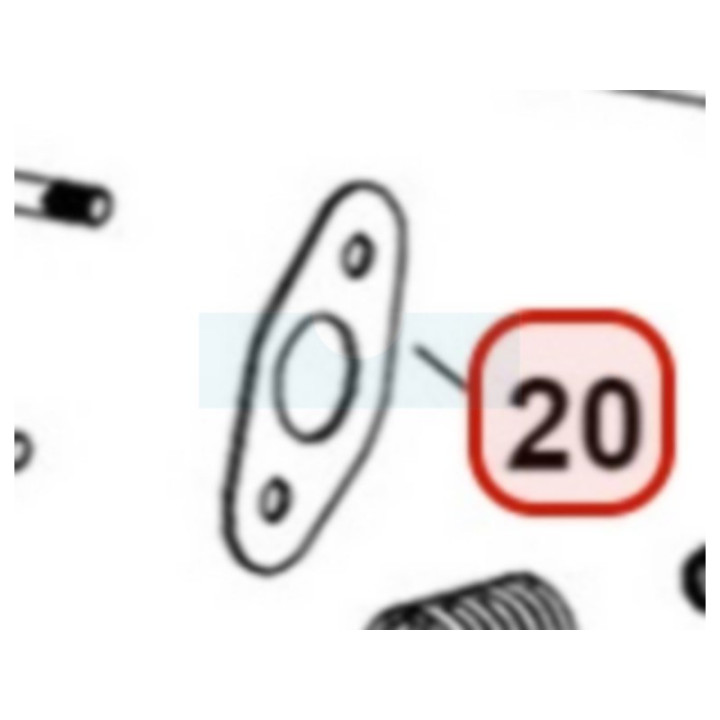 Joint d'échappement pour moteur Loncin (1806600770001)