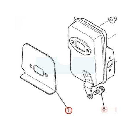 Joint d'échappement pour moteur Mitsubishi (KM70049AA)