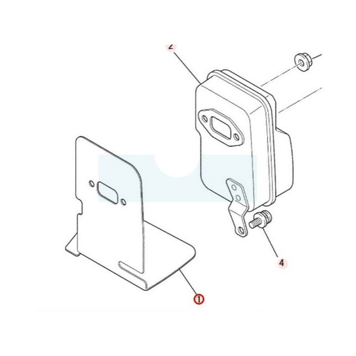 Joint d'échappement pour moteur Mitsubishi (KM70080AA)