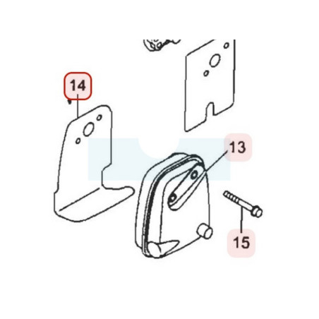 Joint d'échappement pour moteur Robin / Subaru (5923501601)