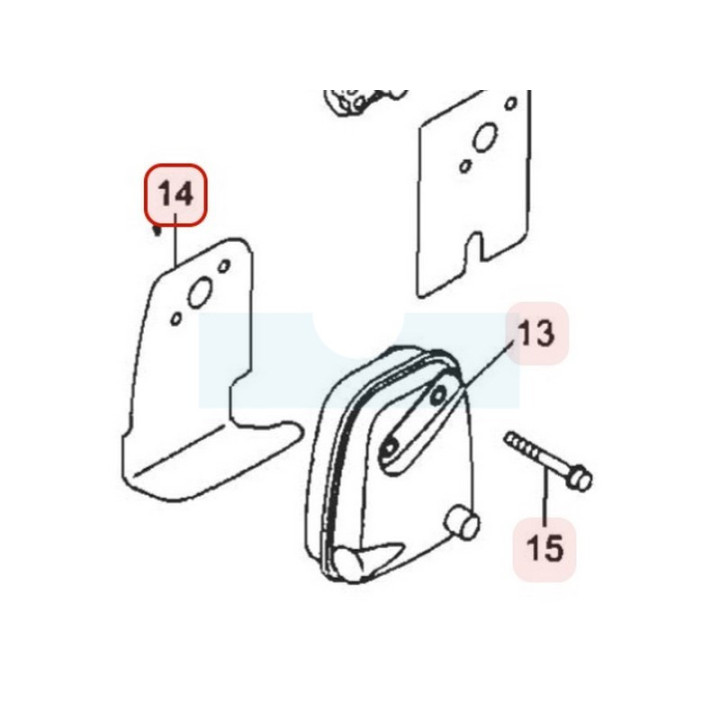 Joint d'échappement pour moteur Robin / Subaru (5923501601)