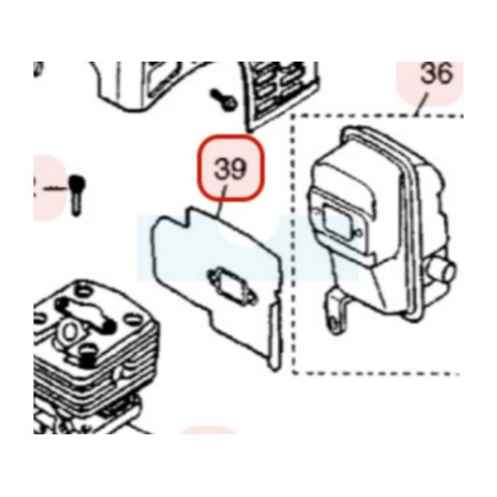 Joint d'échappement pour moteur Zenoah (470015212)