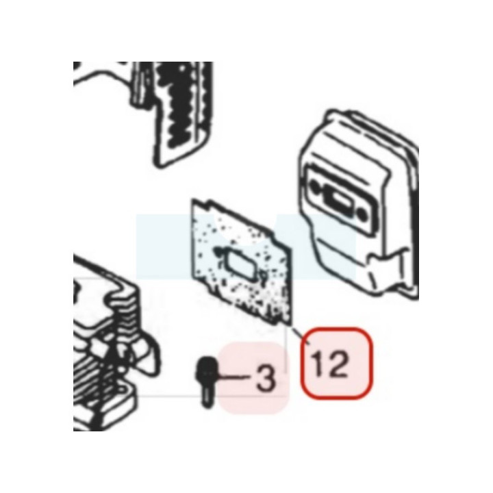 Joint d'échappement pour moteur Zenoah (560015210)