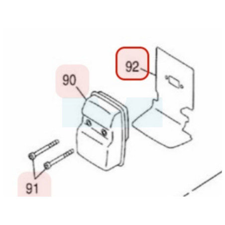 Joint d'échappement pour moteur Zenoah (848F0115C2)