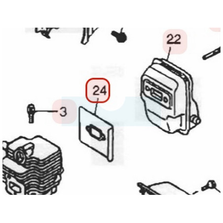 Joint d'échappement pour moteur Zenoah (T160015210)